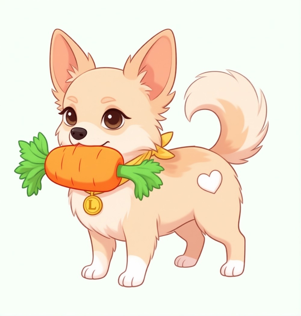 Lily hugging her yellow plush carrot